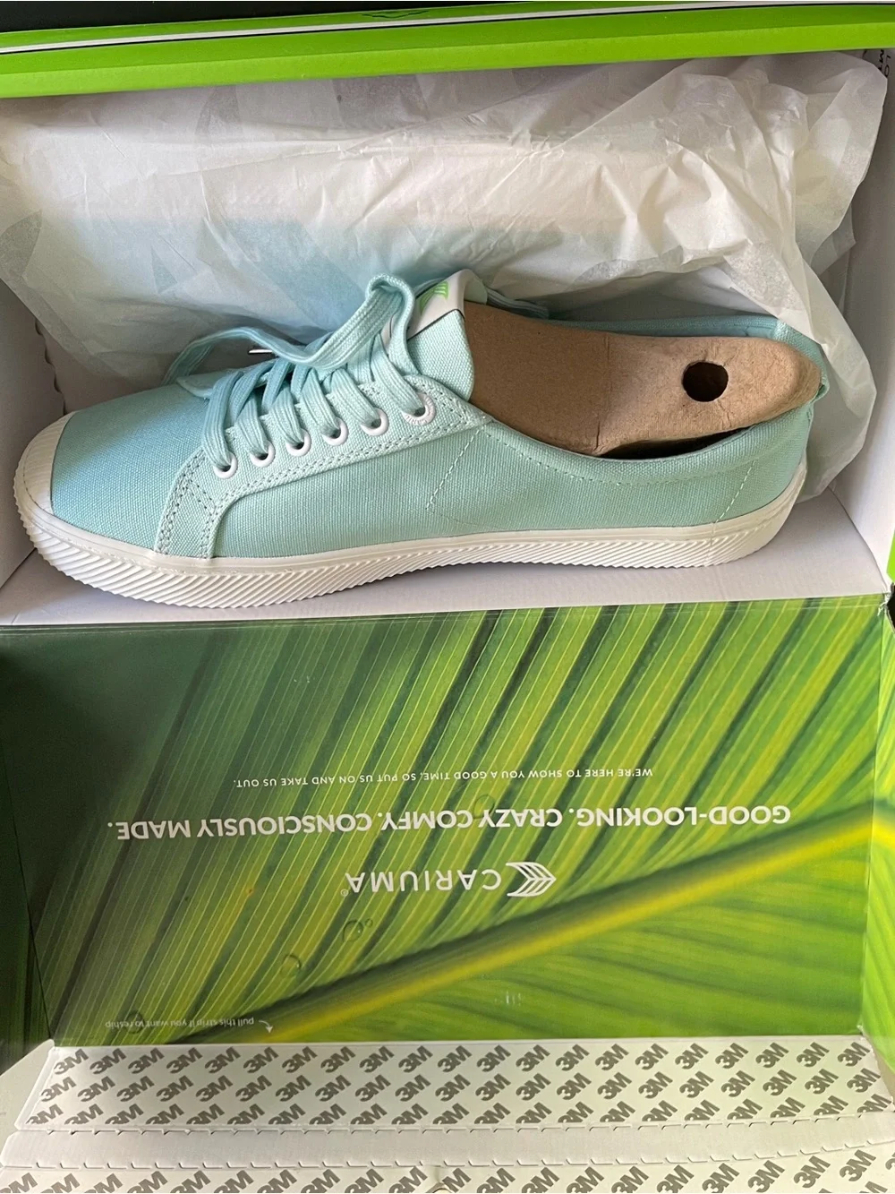 Cariuma Pantone Mint Canvas Low-Top Sneaker - Mint